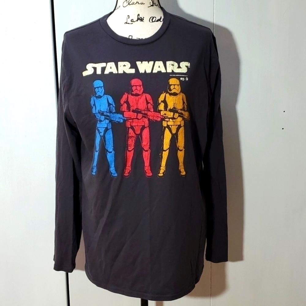 Star Wars- Vintage Star Wars Storm Troopers Black Longsleeve Shirt Sz.Large